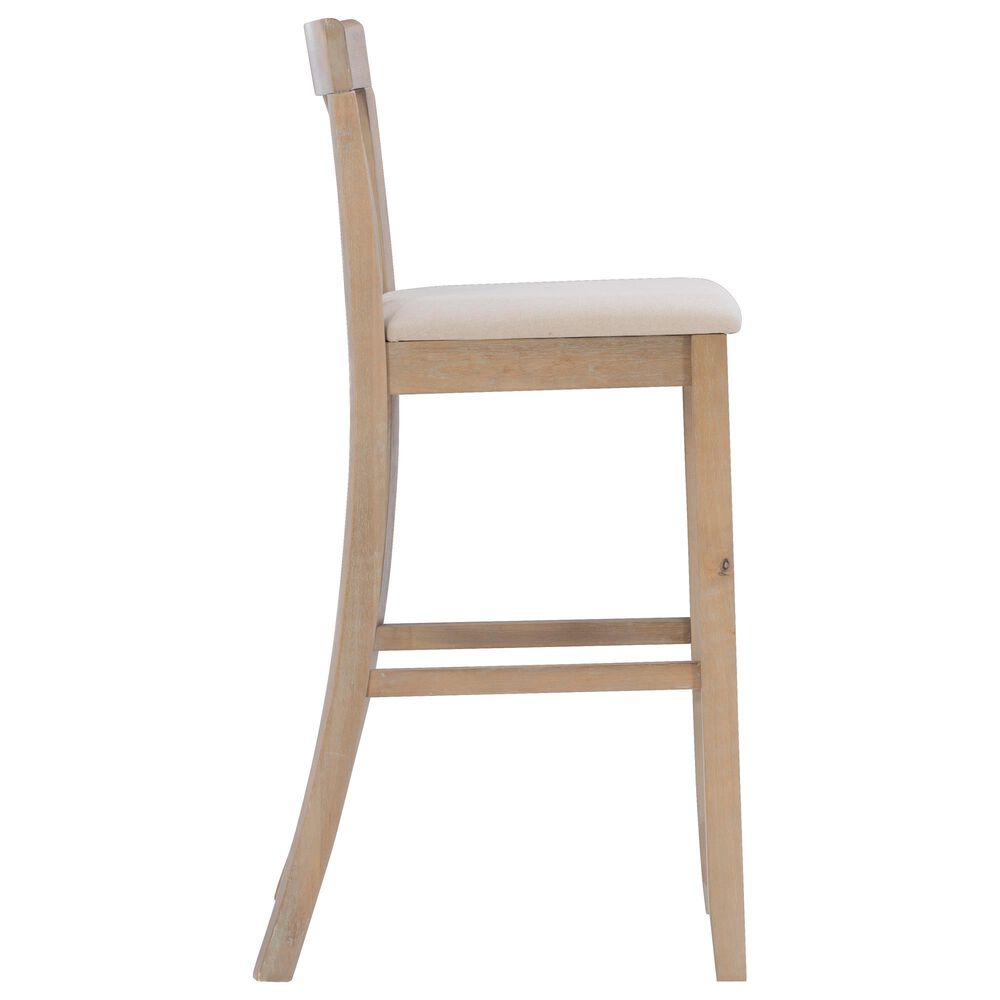 Linon Home Decor Torino Craftsman Bar Stool in Grey Wash, , large