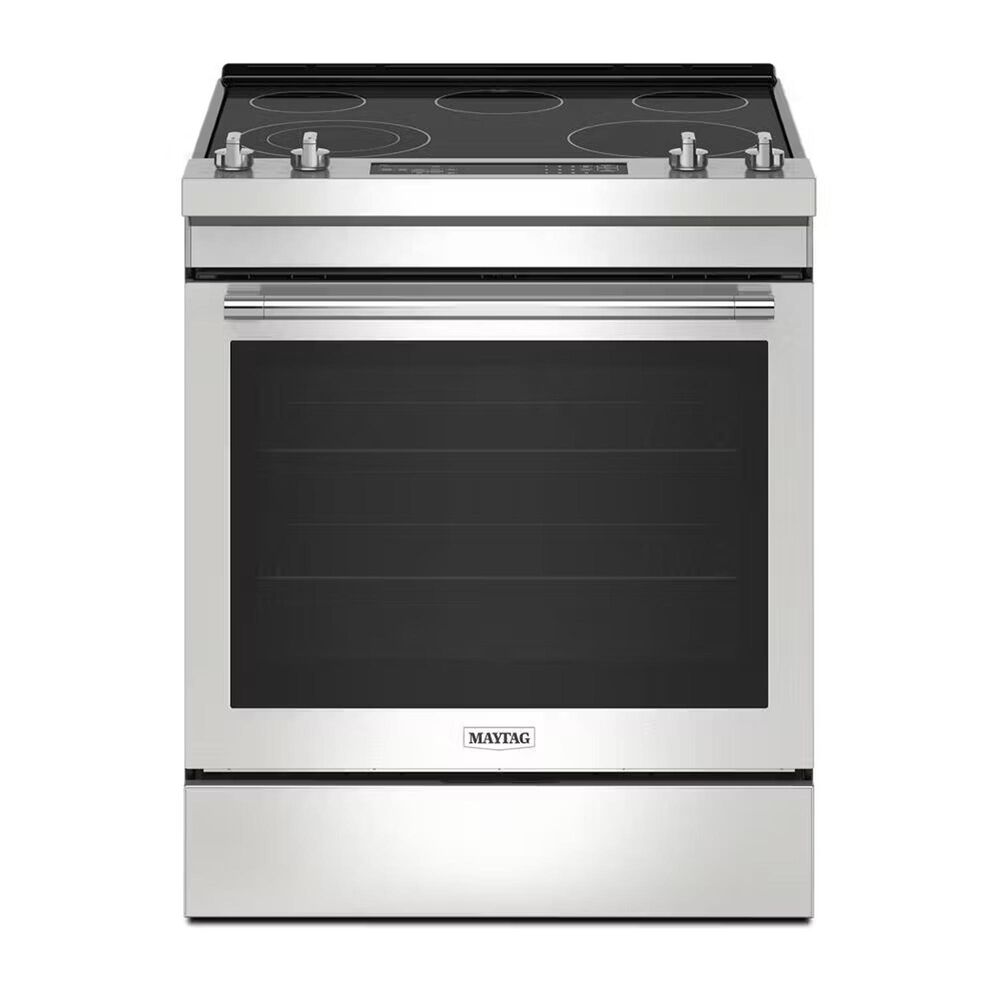 Maytag 30" Slide-In Electric Range in Fingerprint Resistant Stainless Steel, , large