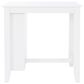 Linon Home Decor Mayfair Counter Height Space Saving Table in White - Table Only, , large