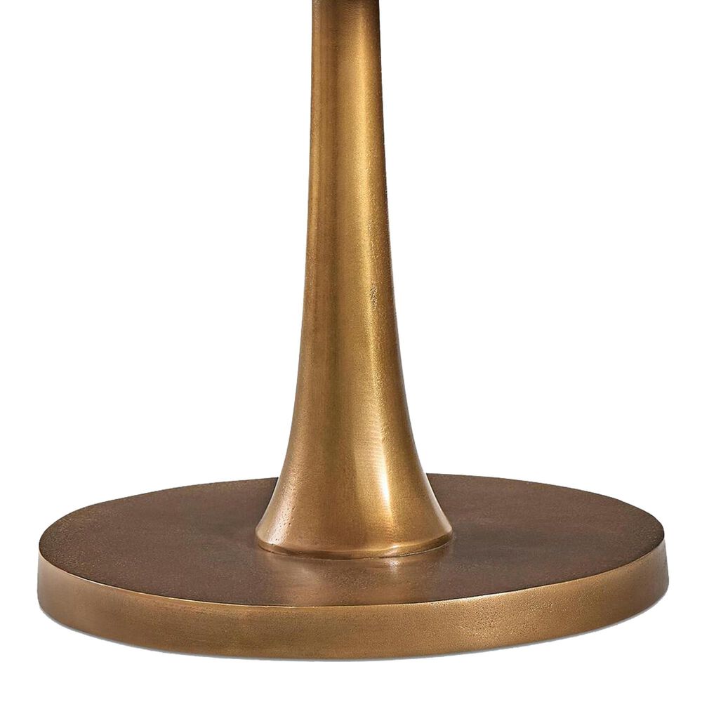 Bernhardt Benson Round Side Table in Vintage Brass, , large