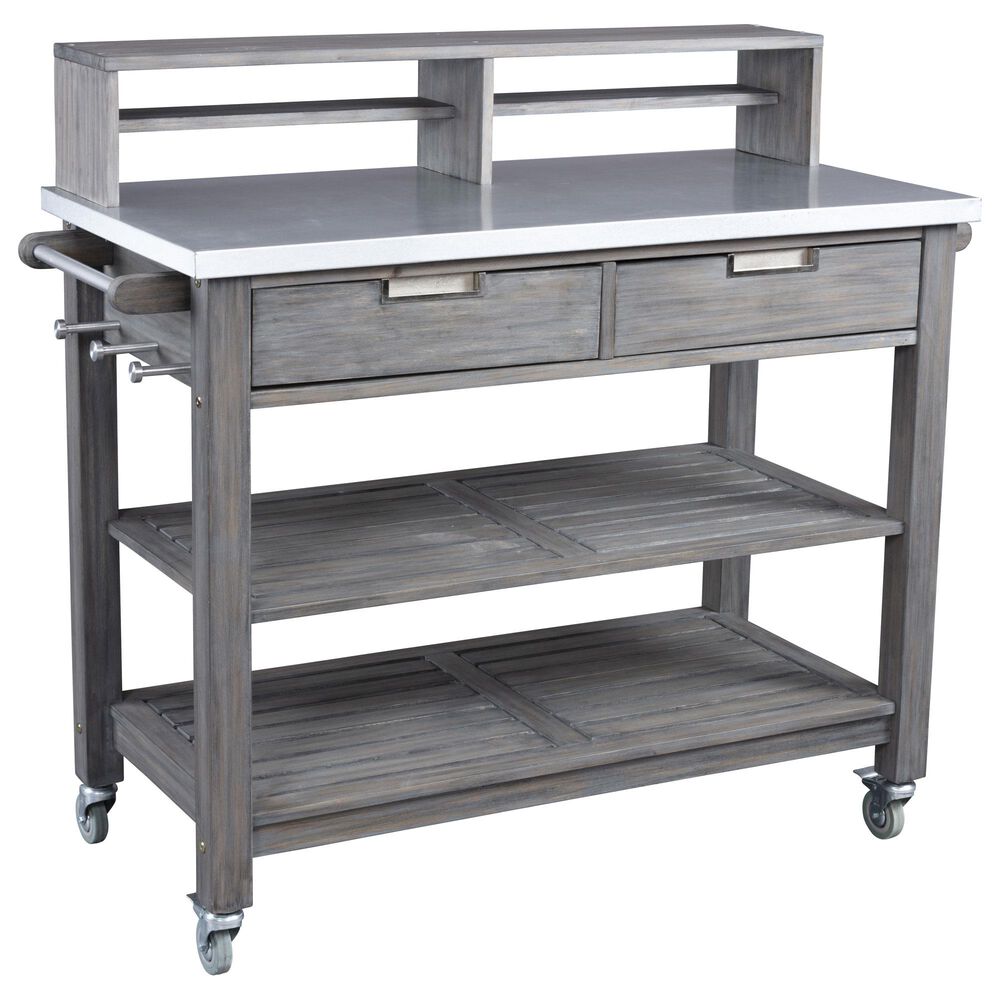 Homestyles Maho Potting Bench in Gray, , large