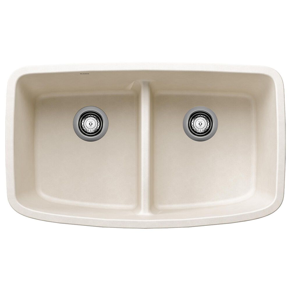 Blanco Valea 32" Equal Double Low Divide Kitchen Sink in Soft White, , large