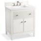 Kohler Malin 30" Single Bathroom Vanity in White with 3 cm White Quartz Top and Rectangular Sink, , large