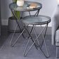 Uma Enterprises Accent Table in Dark Silver (Set of 2), , large