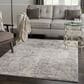 Nourison Rustic Textures Grey and Beige 6" x 9" Area Rug, , large