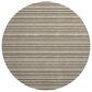 Dalyn Rug Company Soft Essentials Striped Chocolate 8" Round Indoor/Outdoor Area Rug, , large