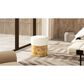 Jennifer Taylor Home Nebula Upholstered Ottoman in Ivory White, , large