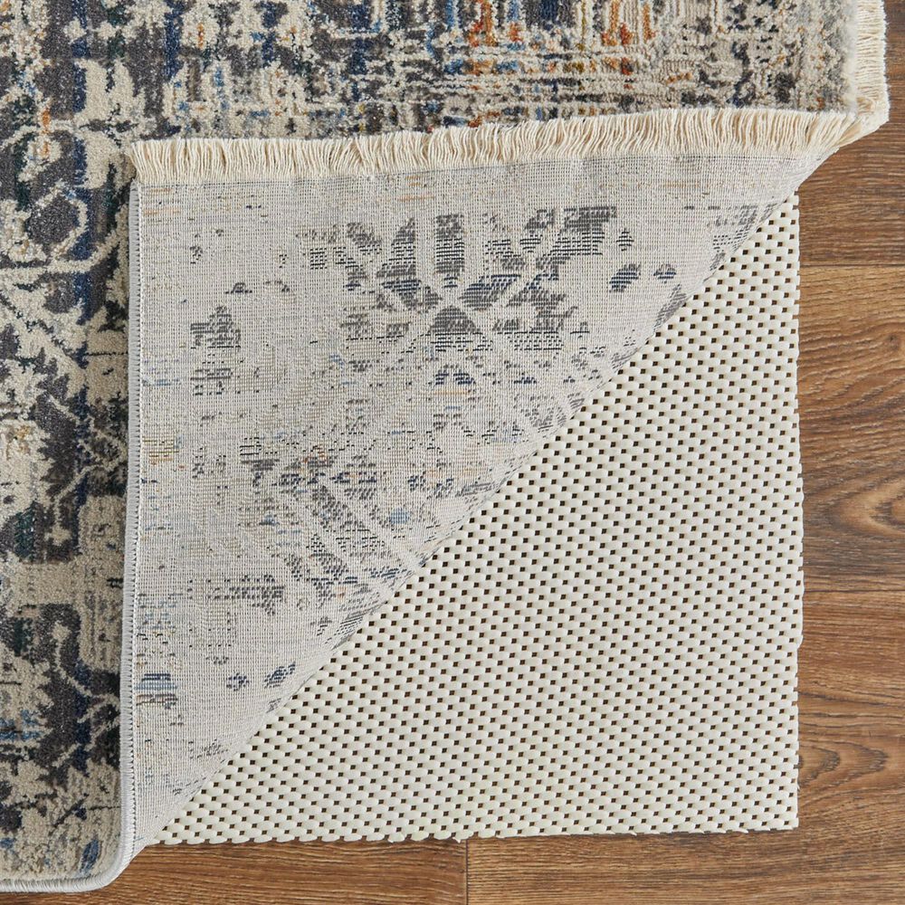 Feizy Kaia 3&#39; x 10&#39; Navy and Beige Runner, , large