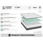 Harvest Sleep 8" Medium Memory Foam Full Mattress in a Box, , large