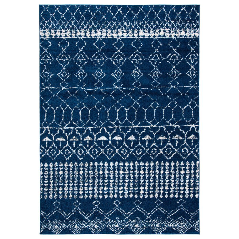 Safavieh Tulum TUL229N 3" x 5" Navy and Ivory Area Rug, , large