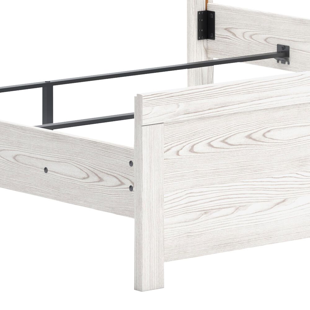 Ashley Gerridan King Panel Bed in White Gray, , large