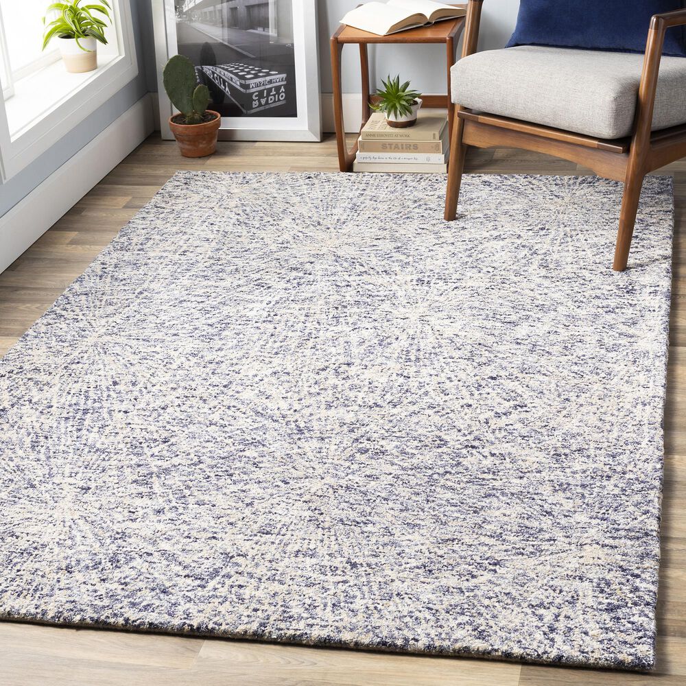 Surya Falcon 9&#39; x 13&#39; Navy, Tan and Cream Area Rug, , large