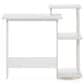HOMLUX 40" Computer Desk with Open Side Shelves in White, , large