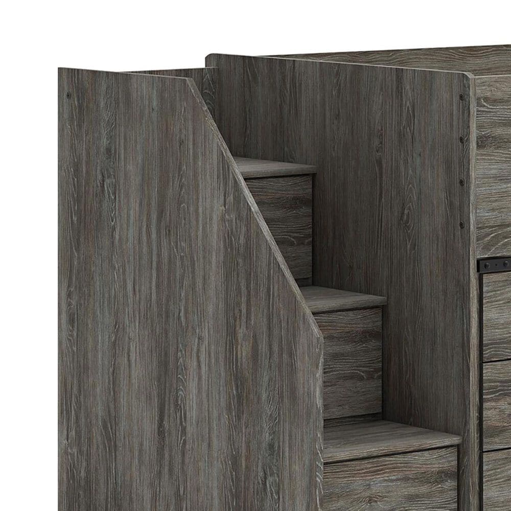 Ashley Frandern Twin Loft Bed with Drawer Storage in Gray, , large