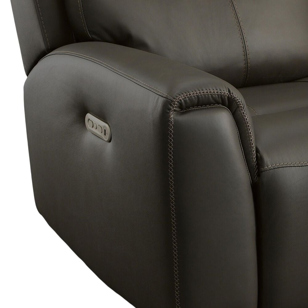 Flexsteel Jarvis Power Reclining Sofa with Headrests in Mica, , large