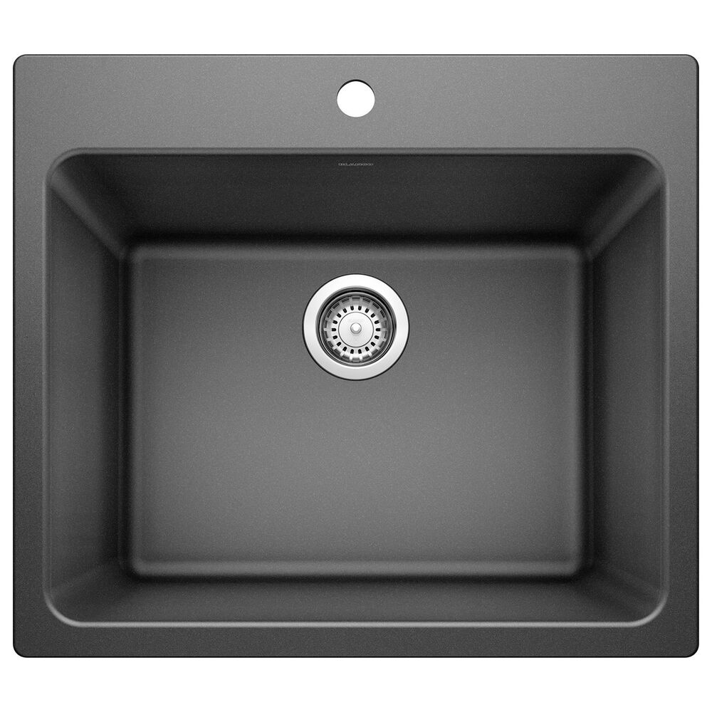 Blanco Liven 25" Dual Mount Laundry Sink in Anthracite, , large