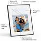 Aura Aspen 12" HD Digital WiFi Photo Frame in Matted Ink, , large