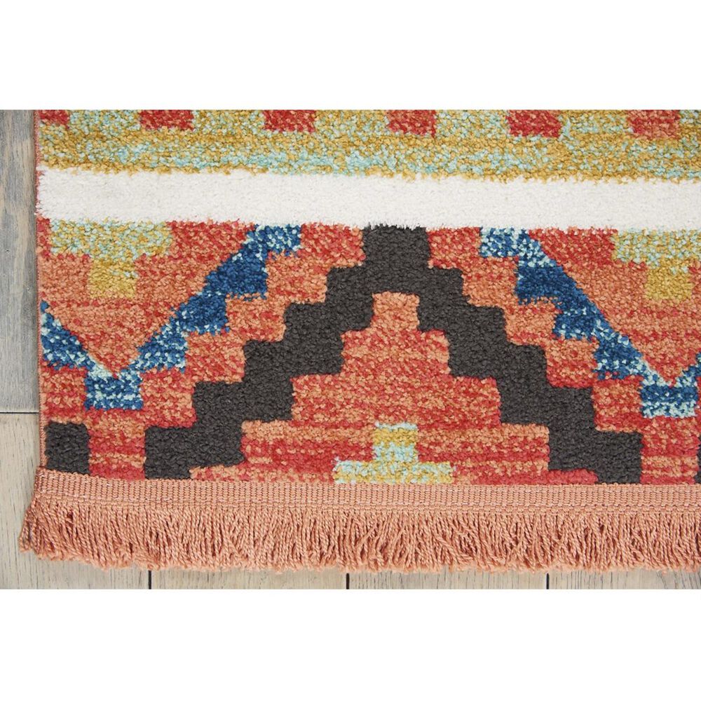 Nourison Navajo NAV04 6"7" x 9"7" Orange Area Rug, , large