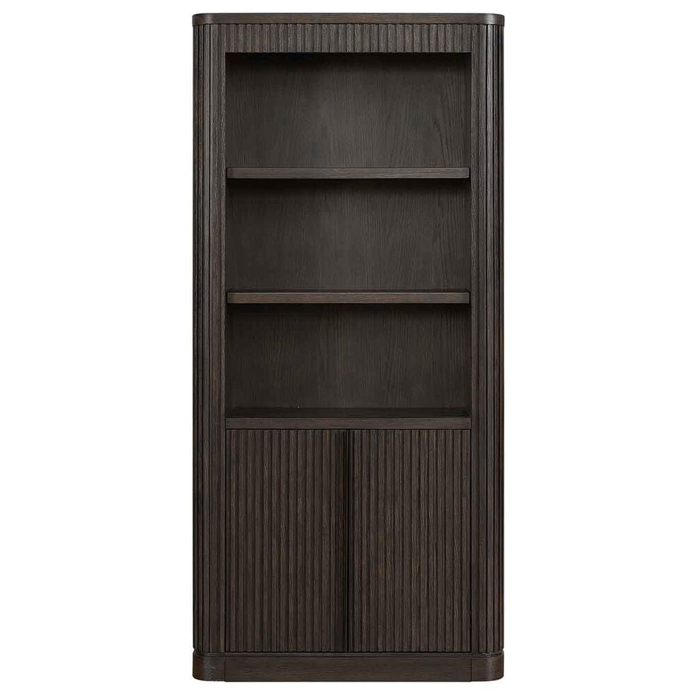 Wycliff Bay Tulane 2-Piece Writing Desk and Bookcase Set in Dark Chocolate, , large