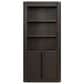 Wycliff Bay Tulane 2-Piece Writing Desk and Bookcase Set in Dark Chocolate, , large