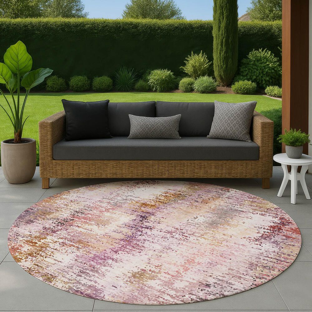 Dalyn Rug Company Lumara Blush 8' Round Area Rug, , large
