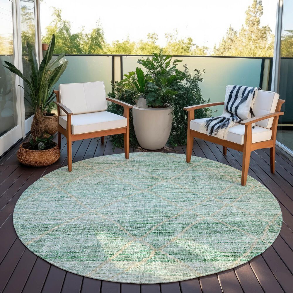 Dalyn Rug Company Portico PO1 Aloe 8&#39; Round Area Rug, , large