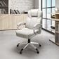 CorLiving Workspace Executive Office Chair in White Leatherette, , large