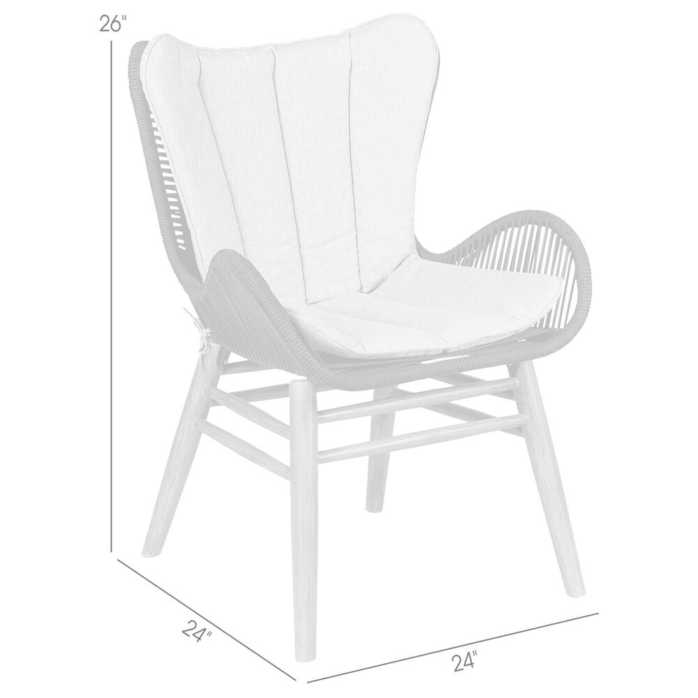 Blue River Mateo Outdoor Dining Chair with Charcoal Rope in Light Eucalyptus, , large