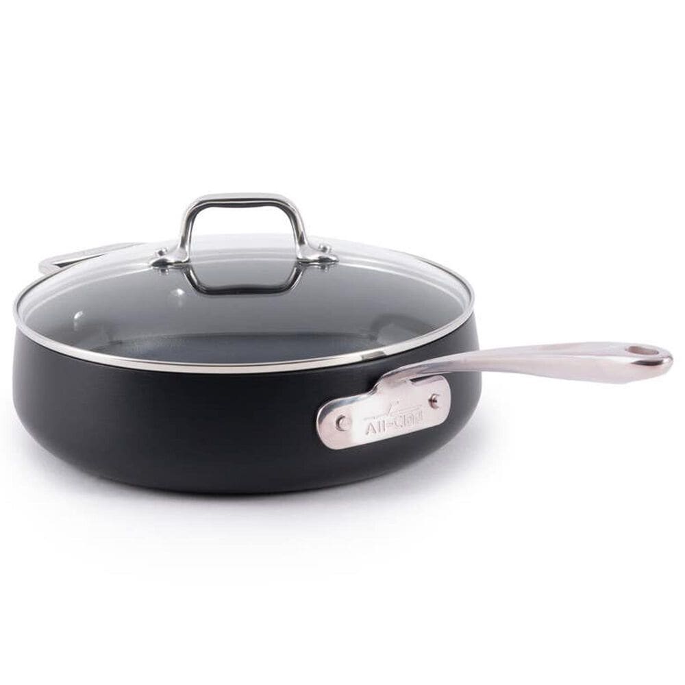 All-Clad HA1 Expert 4-Quart Nonstick Saute Pan with Lid in Black, , large