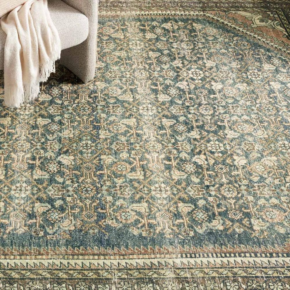 Magnolia Home Banks 2&#39;3&quot; x 3&#39;9&quot; Denim and Clay Area Rug, , large