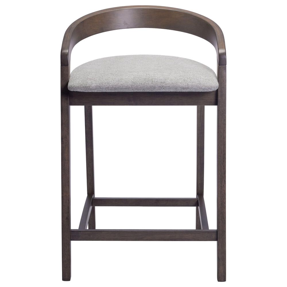 Zuo Modern Troy Counter Stool in Dove Gray &amp; Espresso, , large