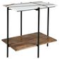 Ashley Braxmore Accent Table in White and Light Brown, , large
