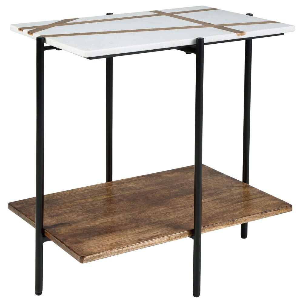 Braxmore Accent Table - White/Light Brown Braxmore Accent Table - White/Light Brown