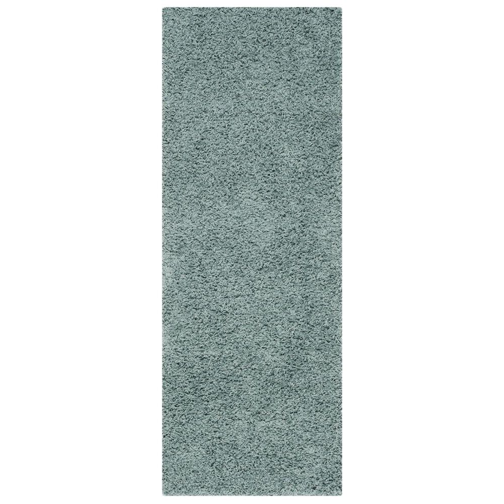 Safavieh Athens Shag SGA119D-28 2"3" x 8" Seafoam Runner, , large