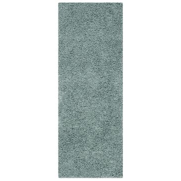 Safavieh Athens Shag SGA119D-28 2"3" x 8" Seafoam Runner, , large