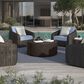 Ebel Outdoor Furniture Bellino 42" Round Patio Chat Table in Iron, , large
