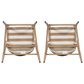 Hearth and Haven 30" Outdoor Barstool with Maple Frame in Beige (Set of 2), , large