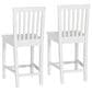 Linon Home Decor Percival Counter Stool in Bright White (Set of 2), , large
