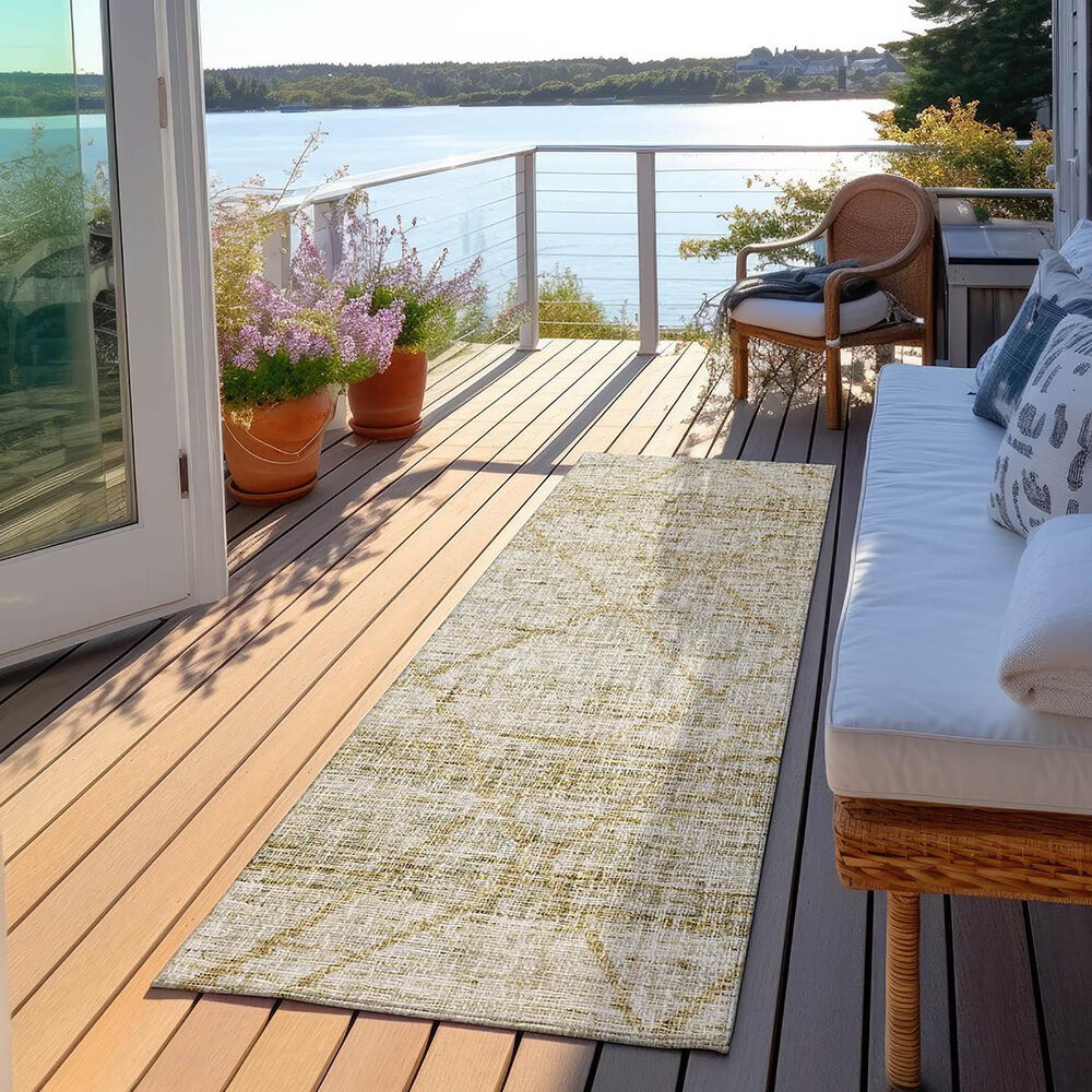 Dalyn Rug Company Portico PO1 Wheat 2&#39;3&quot; x 7&#39;6&quot; Runner, , large