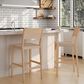 Linon Home Decor Cadence Bar Stool in Natural (Set of 2), , large