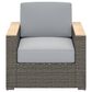Homestyles Boca Raton 4-Piece Patio Loveseat Set in Brown and Gray, , large