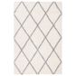 Safavieh Parma Shag PMA515A 4" x 6" Cream and Grey Area Rug, , large