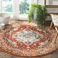 Safavieh Monaco MNC243H-5R 5" Round Orange/Light Blue Area Rug, , large