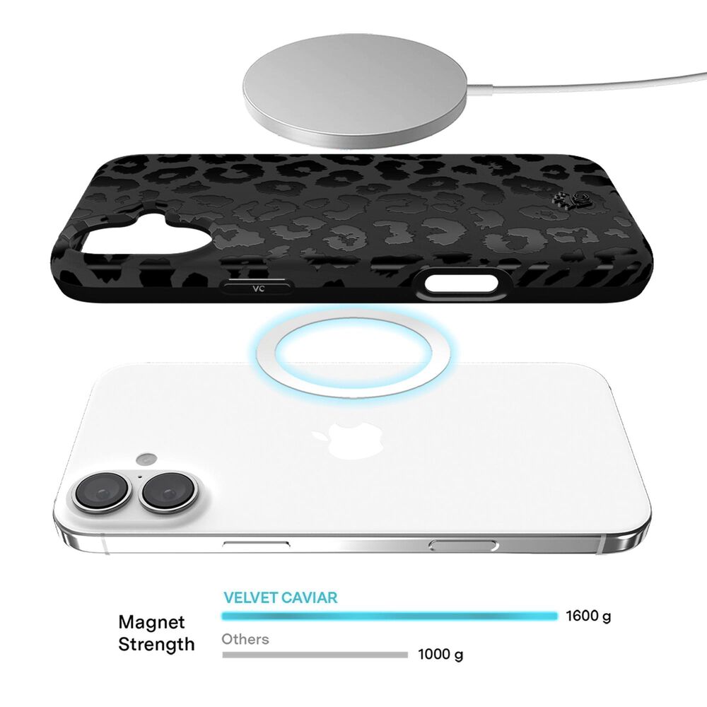 Velvet Caviar MagSafe Case for Apple iPhone 16 Plus in Black Leopard, , large