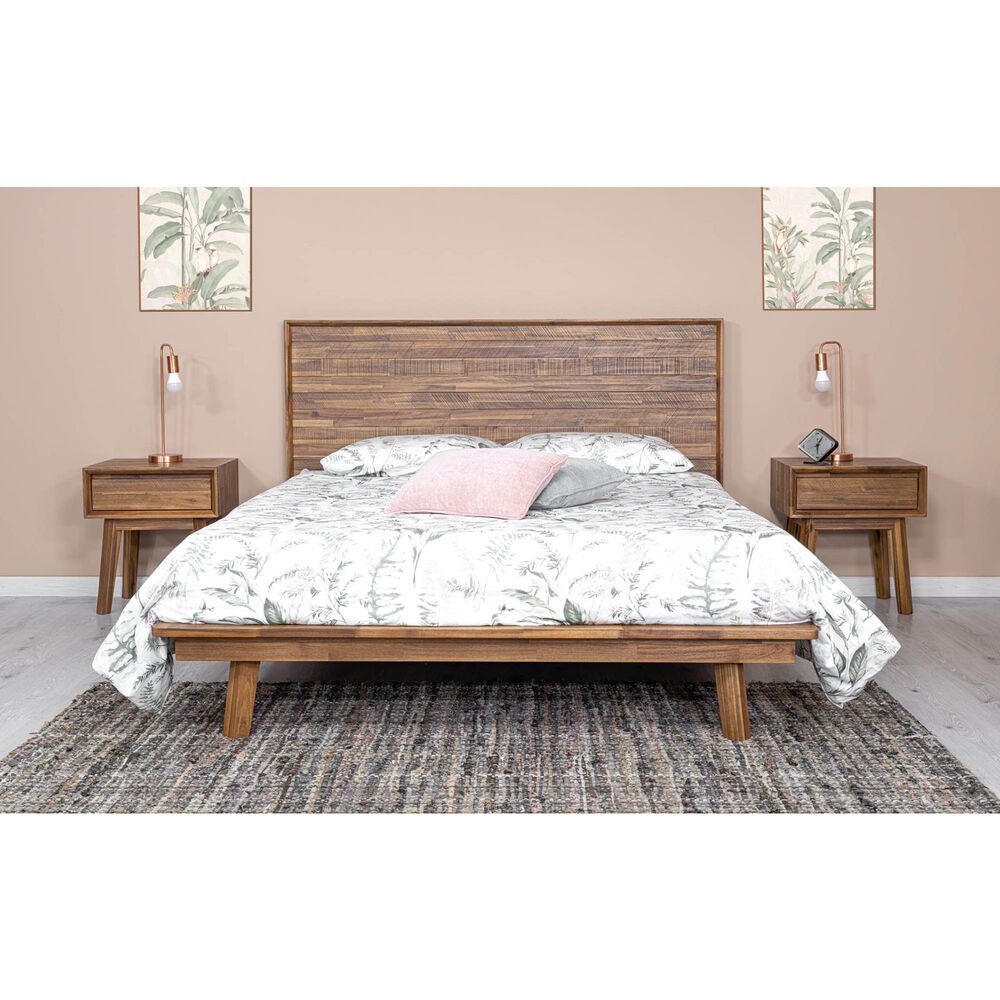 LH Imports Gia 1-Drawer Nightstand in Warm Pecan, , large