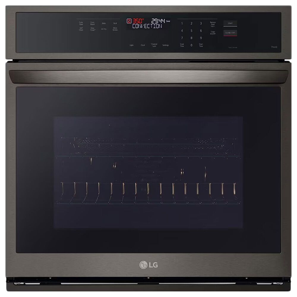 LG 4.7 cu. ft. Smart Single Wall Oven with Fan Convection, Air Fry, PrintProof Black Stainless Steel, , large