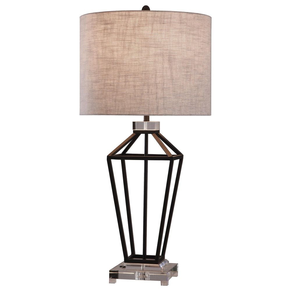 Flair Industries Windsor Table Lamp in Black, , large