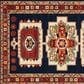 Oriental Weavers Lilihan Oriental 090B6 2" x 3" Blue and Red Scatter Rug, , large