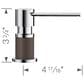 Blanco Lato Soap Dispenser in Chrome and Cafe, , large