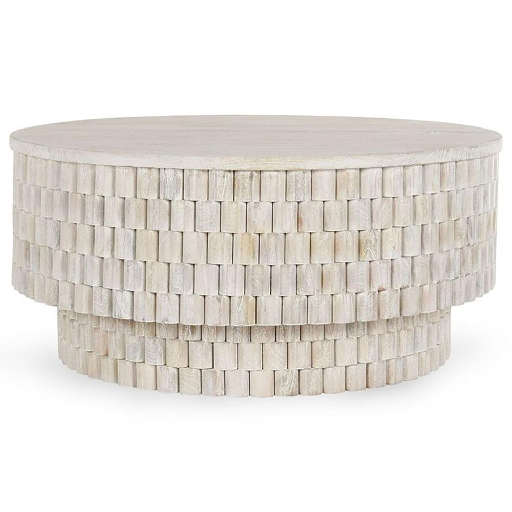 Classic Home Norwood Coffee Table in Coastal White, , large